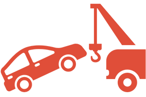 Car Getting Towed Icon