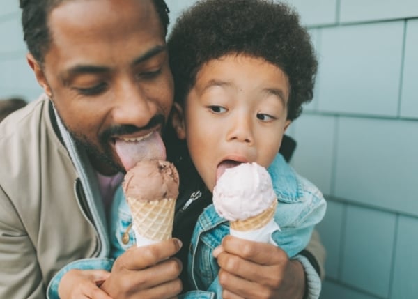 Father and son eating ice cream_Image_600x429